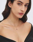 Load image into Gallery viewer, The Bishop Pendant Necklace in 10k Gold with Diamond and Spinel
