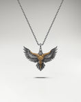 Load image into Gallery viewer, Pampas Eagle Sculptural Pendant Necklace In Sterling Silver
