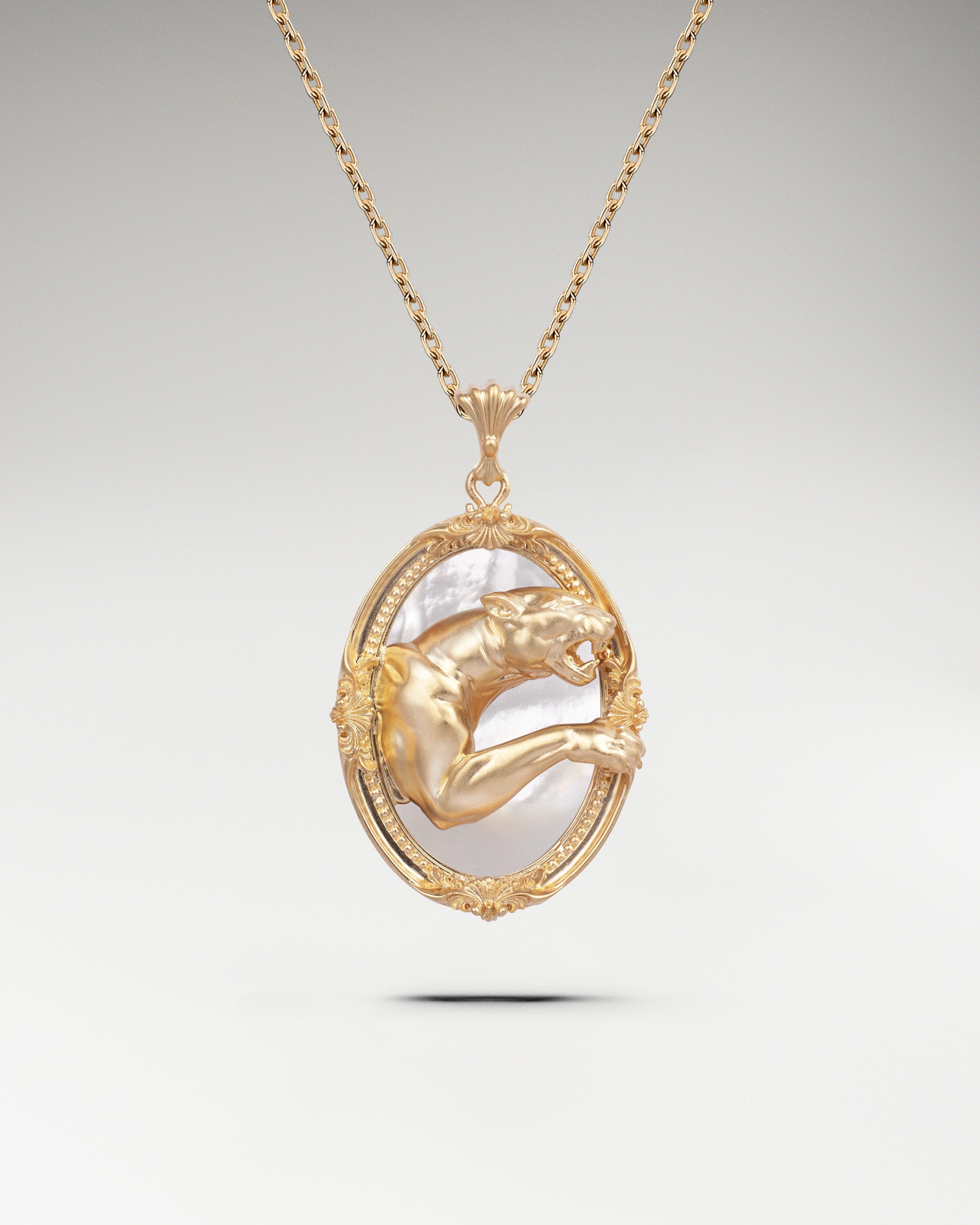 Savanna Spirit Pendant In Gold With Nacre