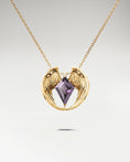 Load image into Gallery viewer, Wings Of Knight Pendant In Sterling Silver With Amethyst
