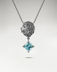 Load image into Gallery viewer, The Leo Pendant Necklace In Sterling Silver With Topaz
