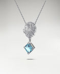 Load image into Gallery viewer, The Leo Pendant Necklace In Sterling Silver With Topaz
