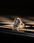 Load image into Gallery viewer, Horseshoe Sculpture Ring in 10k Gold and Spinel
