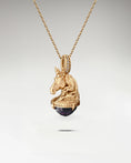 Load image into Gallery viewer, Monokeros Pendant In Sterling Silver With Amethyst Or Prehnite
