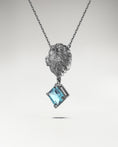 Load image into Gallery viewer, The Leo Pendant Necklace In Sterling Silver With Topaz
