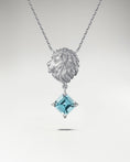 Load image into Gallery viewer, The Leo Pendant Necklace In Sterling Silver With Topaz
