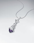 Charger l'image dans la visionneuse de la galerie, The Queen Pendant Necklace In Sterling Silver With Amethyst
