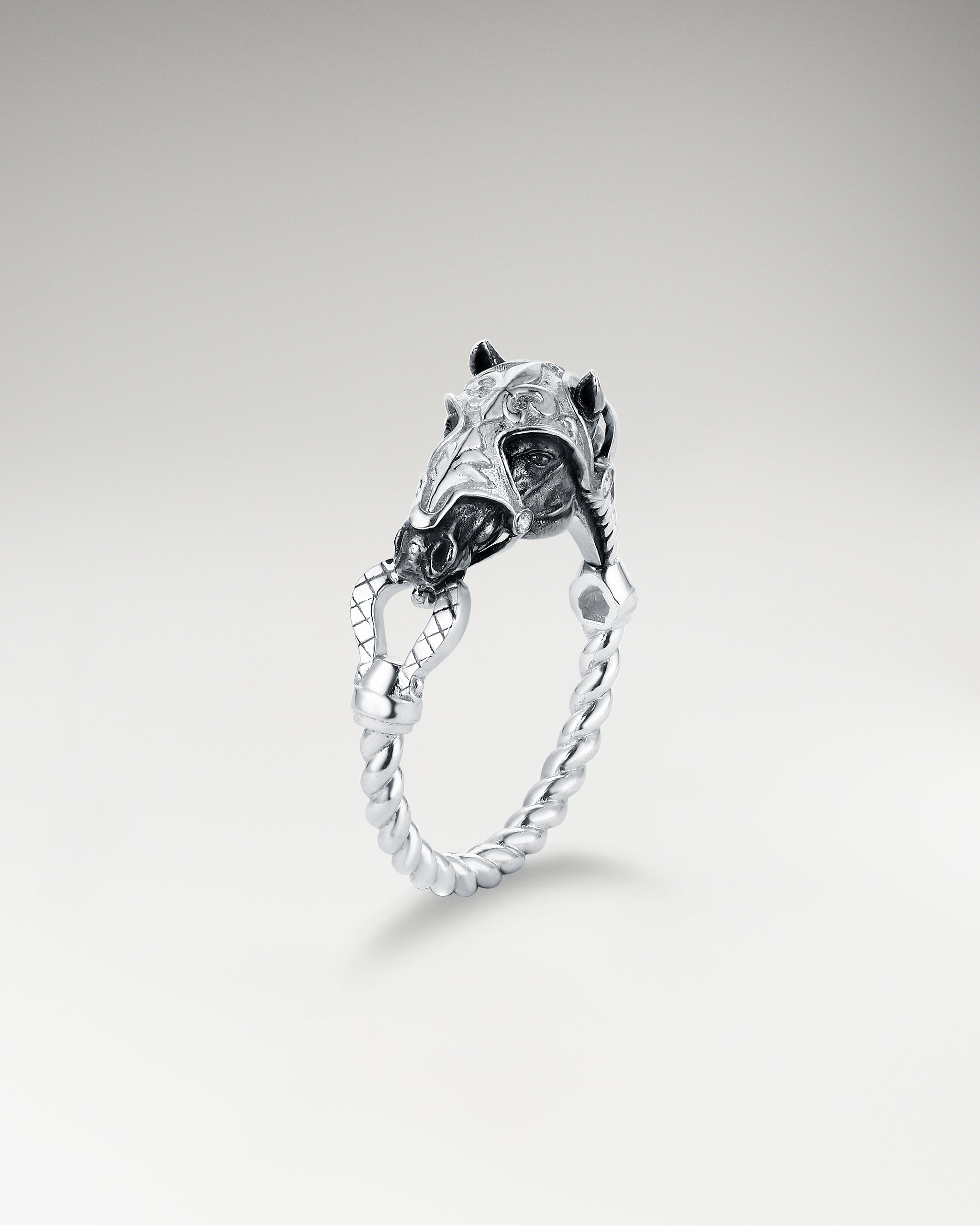 Wild Ranging Ring In Sterling Silver And Black Agate With Moissanite