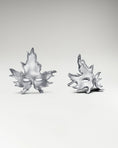 Load image into Gallery viewer, Maple Leaf Mask Stud Earrings In Gold
