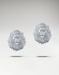 Carica l'immagine nel visualizzatore della galleria, Guardian Lion Stud Earrings In Sterling Silver
