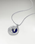 Load image into Gallery viewer, Horse Sculpture Pendant In Sterling Silver With Lapis Lazuli
