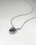 Carica l'immagine nel visualizzatore della galleria, Horseshoe Sculpture Pendant In Sterling Silver With Moissanite
