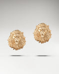 Carica l'immagine nel visualizzatore della galleria, Guardian Lion Stud Earrings In Sterling Silver
