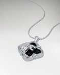 Load image into Gallery viewer, Wild Encounter Pendant Necklace In Sterling Silver With Black Agate
