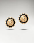 Bild in Galerie-Betrachter laden, Abyss Lion Stud Earrings In Sterling Silver With Black Agate
